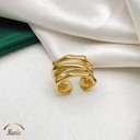 101829 خاتم ستانلس لوكس جولد عيار 316 عالي الجودة