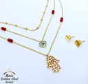 70409نصف طقم استانلس جولد ثلاثة ادوار كف
