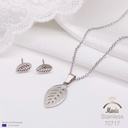 70717 نصف طقم ستانلس سلفر عيار 304 ورق شجر