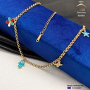 80988 كوليه جولد ستانلس عيار 316 مينا الوان 